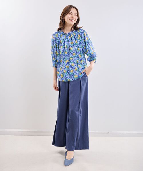 NARACAMICIE / ナラカミーチェ シャツ・ブラウス | 【NARACAMICIE】レモン柄七分袖プルオーバー | 詳細10