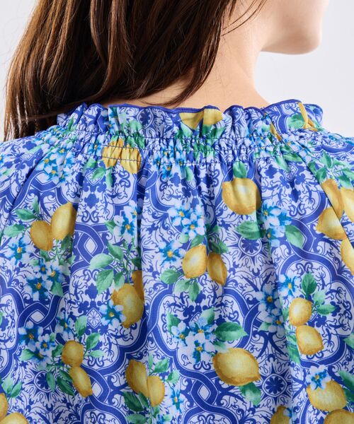 NARACAMICIE / ナラカミーチェ シャツ・ブラウス | 【NARACAMICIE】レモン柄七分袖プルオーバー | 詳細7