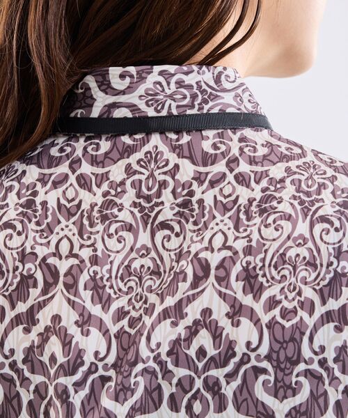 NARACAMICIE / ナラカミーチェ シャツ・ブラウス | 【NARACAMICIE】ハンドブロック風プリント七分袖シャツ | 詳細7