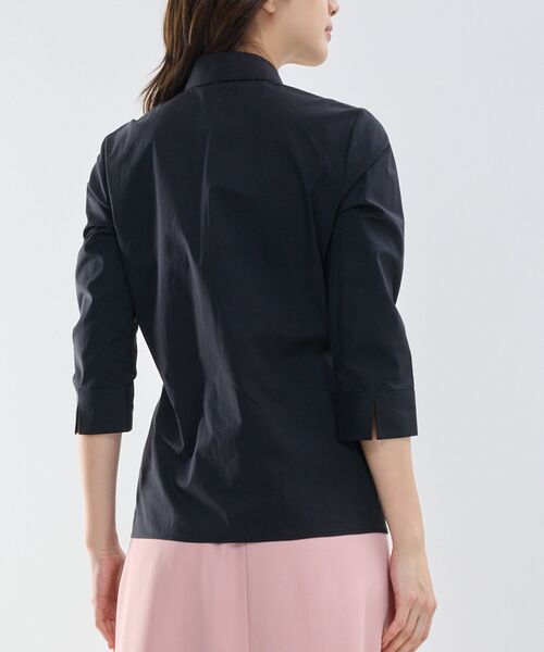 NARACAMICIE / ナラカミーチェ シャツ・ブラウス | 【NARACAMICIE】フロントフリル七分袖シャツ | 詳細3