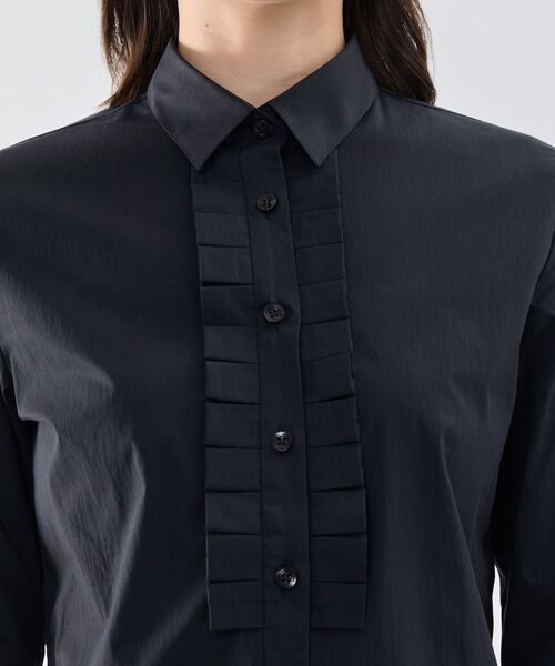 NARACAMICIE / ナラカミーチェ シャツ・ブラウス | 【NARACAMICIE】フロントフリル七分袖シャツ | 詳細4