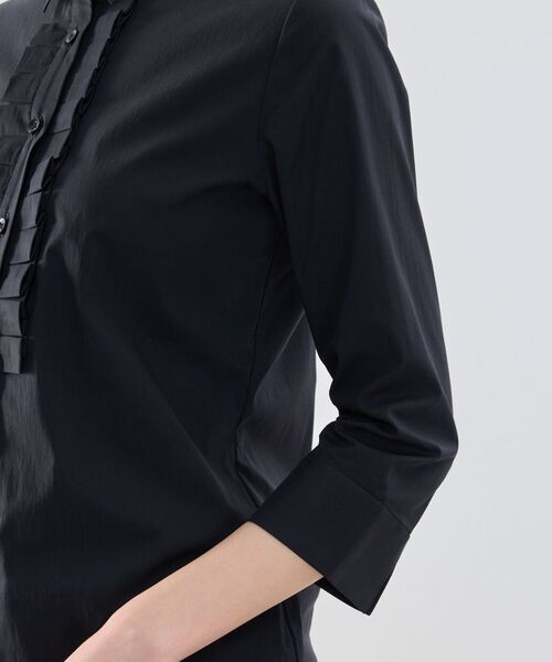 NARACAMICIE / ナラカミーチェ シャツ・ブラウス | 【NARACAMICIE】フロントフリル七分袖シャツ | 詳細6