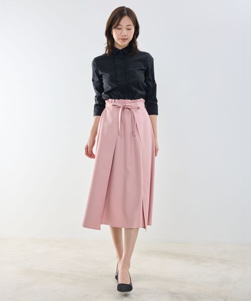 NARACAMICIE / ナラカミーチェ シャツ・ブラウス | 【NARACAMICIE】フロントフリル七分袖シャツ | 詳細8