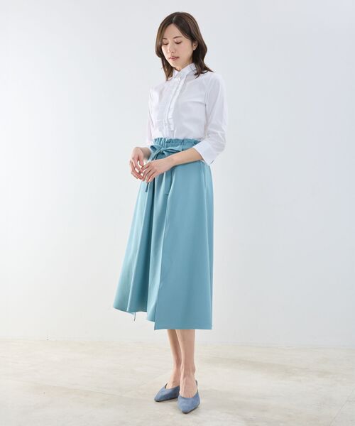 NARACAMICIE / ナラカミーチェ シャツ・ブラウス | 【NARACAMICIE】フロントフリル七分袖シャツ | 詳細9