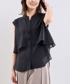 NARACAMICIE / ナラカミーチェ シャツ・ブラウス | 【NARACAMICIE】クレープ半袖ブラウス