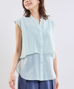 NARACAMICIE / ナラカミーチェ シャツ・ブラウス | 【NARACAMICIE】クレープ半袖ブラウス