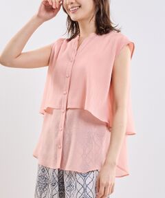 NARACAMICIE / ナラカミーチェ シャツ・ブラウス | 【NARACAMICIE】クレープ半袖ブラウス