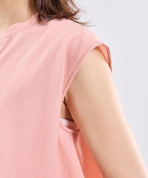 NARACAMICIE / ナラカミーチェ シャツ・ブラウス | 【NARACAMICIE】クレープ半袖ブラウス | 詳細11