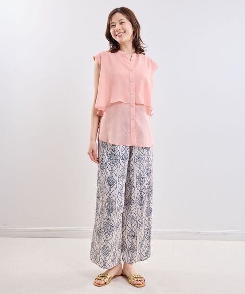 NARACAMICIE / ナラカミーチェ シャツ・ブラウス | 【NARACAMICIE】クレープ半袖ブラウス | 詳細15