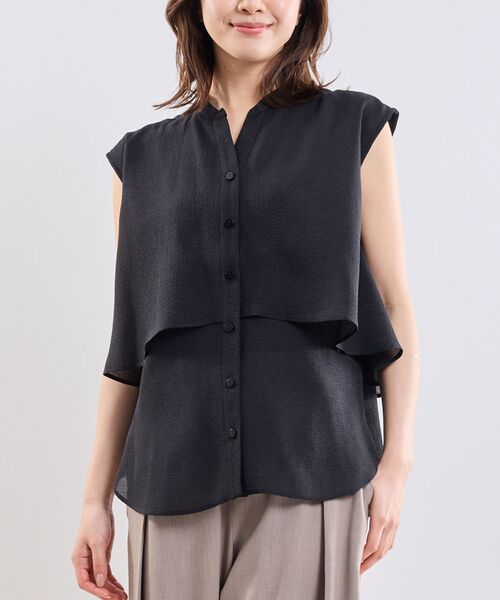 NARACAMICIE / ナラカミーチェ シャツ・ブラウス | 【NARACAMICIE】クレープ半袖ブラウス | 詳細2