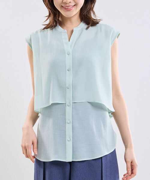 NARACAMICIE / ナラカミーチェ シャツ・ブラウス | 【NARACAMICIE】クレープ半袖ブラウス | 詳細3