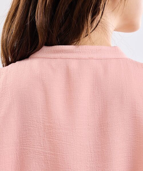 NARACAMICIE / ナラカミーチェ シャツ・ブラウス | 【NARACAMICIE】クレープ半袖ブラウス | 詳細9