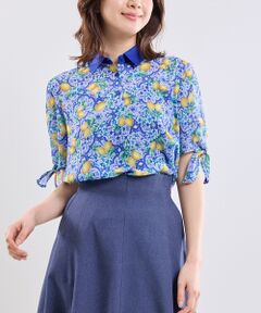 NARACAMICIE / ナラカミーチェ シャツ・ブラウス | 【NARACAMICIE】レモン柄半袖ブラウス