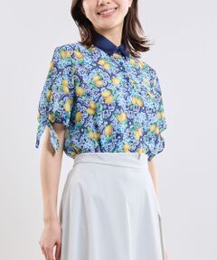 NARACAMICIE / ナラカミーチェ シャツ・ブラウス | 【NARACAMICIE】レモン柄半袖ブラウス