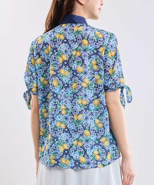 NARACAMICIE / ナラカミーチェ シャツ・ブラウス | 【NARACAMICIE】レモン柄半袖ブラウス | 詳細5