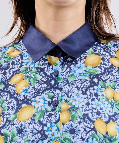 NARACAMICIE / ナラカミーチェ シャツ・ブラウス | 【NARACAMICIE】レモン柄半袖ブラウス | 詳細6
