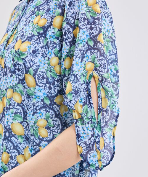 NARACAMICIE / ナラカミーチェ シャツ・ブラウス | 【NARACAMICIE】レモン柄半袖ブラウス | 詳細8