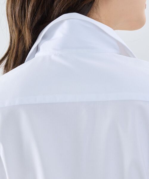 NARACAMICIE / ナラカミーチェ シャツ・ブラウス | 【NARACAMICIE】ツイルスタンドカラーチューリップスリーブ半袖ブラウス | 詳細7