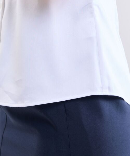 NARACAMICIE / ナラカミーチェ シャツ・ブラウス | 【NARACAMICIE】ツイルボウタイフリル半袖ブラウス | 詳細9