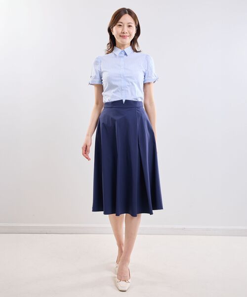 NARACAMICIE / ナラカミーチェ シャツ・ブラウス | 【NARACAMICIE】ラメストライプ半袖シャツ | 詳細13