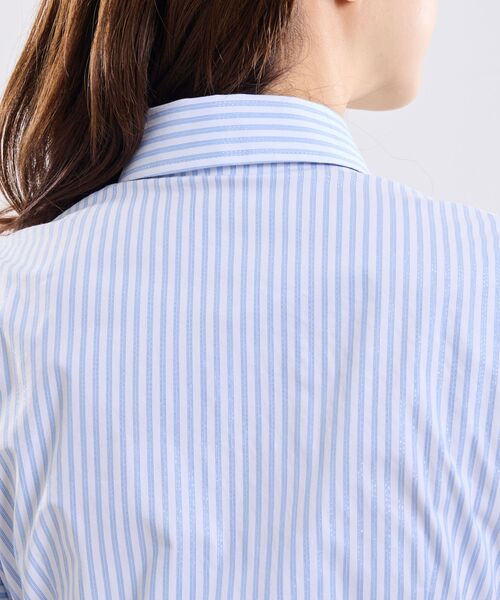 NARACAMICIE / ナラカミーチェ シャツ・ブラウス | 【NARACAMICIE】ラメストライプ半袖シャツ | 詳細8