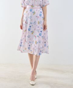 NARACAMICIE / ナラカミーチェ ミニ・ひざ丈スカート | 【NARACAMICIE】GENIUS SEA柄スカート