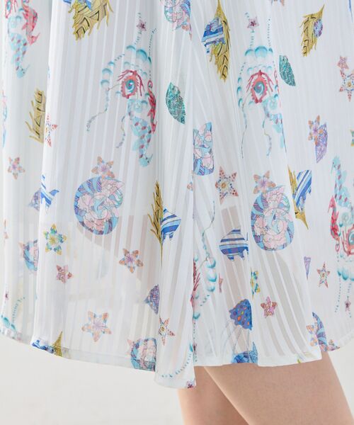 NARACAMICIE / ナラカミーチェ ミニ・ひざ丈スカート | 【NARACAMICIE】GENIUS SEA柄スカート | 詳細8