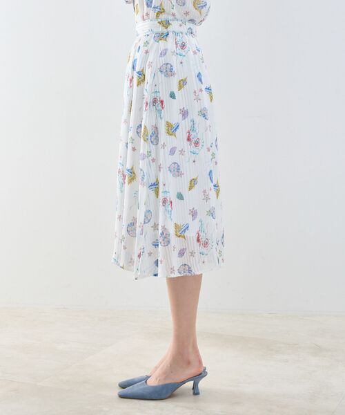 NARACAMICIE / ナラカミーチェ ミニ・ひざ丈スカート | 【NARACAMICIE】GENIUS SEA柄スカート | 詳細3