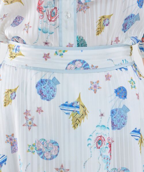 NARACAMICIE / ナラカミーチェ ミニ・ひざ丈スカート | 【NARACAMICIE】GENIUS SEA柄スカート | 詳細5