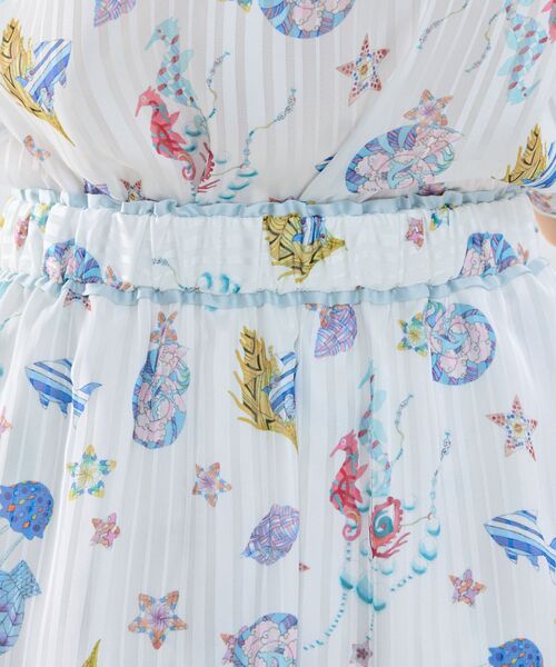 NARACAMICIE / ナラカミーチェ ミニ・ひざ丈スカート | 【NARACAMICIE】GENIUS SEA柄スカート | 詳細6