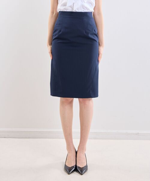 NARACAMICIE / ナラカミーチェ ミニ・ひざ丈スカート | 【NARACAMICIE】【セットアップスーツ対応】ストレッチライトツイルタイトスカート | 詳細4