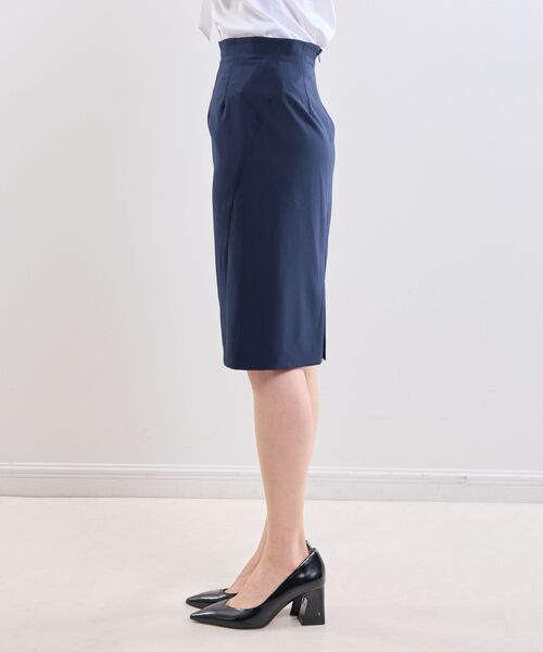 NARACAMICIE / ナラカミーチェ ミニ・ひざ丈スカート | 【NARACAMICIE】【セットアップスーツ対応】ストレッチライトツイルタイトスカート | 詳細5