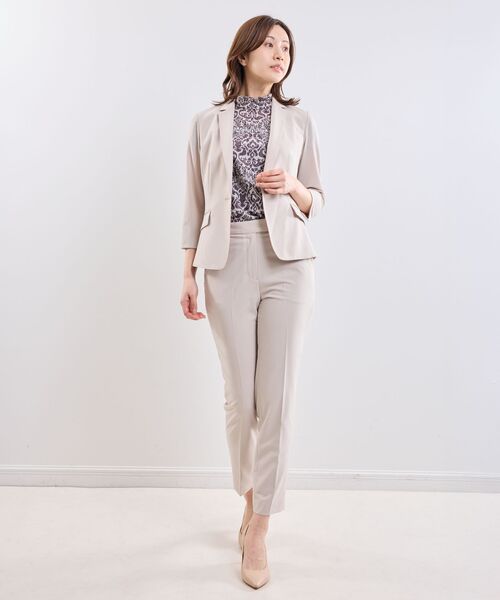 NARACAMICIE / ナラカミーチェ テーラードジャケット | 【NARACAMICIE】【セットアップスーツ対応】ストレッチライトツイルテーラードジャケット | 詳細14