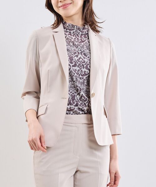 NARACAMICIE / ナラカミーチェ テーラードジャケット | 【NARACAMICIE】【セットアップスーツ対応】ストレッチライトツイルテーラードジャケット | 詳細2