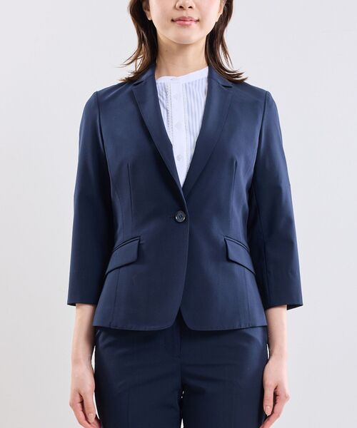 NARACAMICIE / ナラカミーチェ テーラードジャケット | 【NARACAMICIE】【セットアップスーツ対応】ストレッチライトツイルテーラードジャケット | 詳細4
