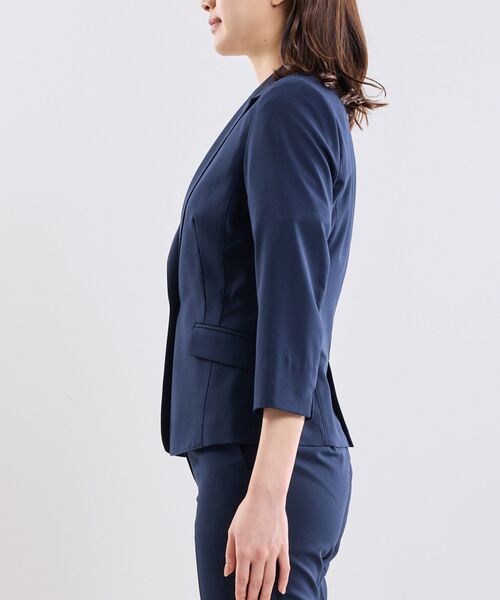 NARACAMICIE / ナラカミーチェ テーラードジャケット | 【NARACAMICIE】【セットアップスーツ対応】ストレッチライトツイルテーラードジャケット | 詳細5