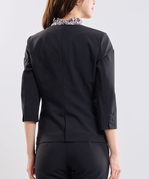 NARACAMICIE / ナラカミーチェ テーラードジャケット | 【NARACAMICIE】【セットアップスーツ対応】ストレッチライトツイルノーカラージャケット | 詳細6