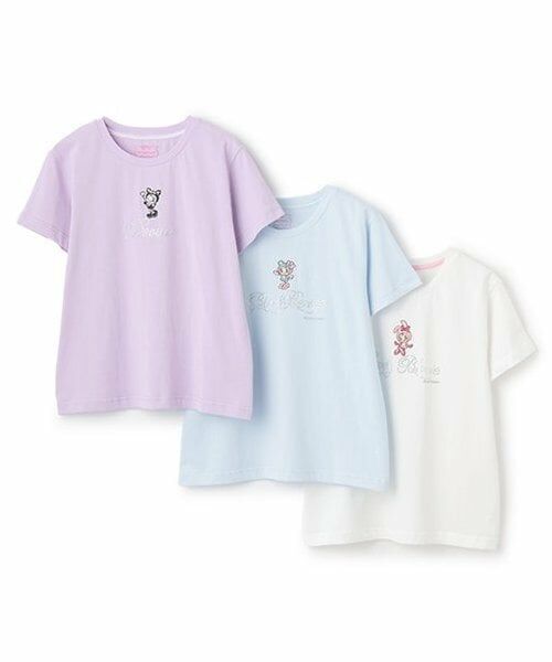 NARUMIYA CHARACTERS / ナルミヤキャラクターズ Tシャツ | アソートキャラきらきらTシャツ【ベリエちゃん】【ブルーベリエちゃん】【デビリーちゃん】 | 詳細7