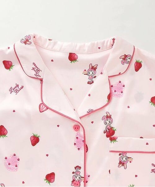 NARUMIYA CHARACTERS / ナルミヤキャラクターズ ルームウェア | ベリエちゃん いちご柄パジャマ | 詳細3