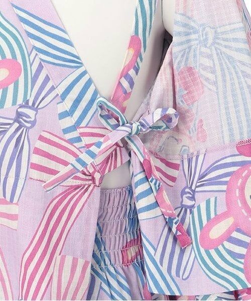 NARUMIYA CHARACTERS / ナルミヤキャラクターズ 着物・浴衣・小物類 | 【接触冷感】ベリエちゃん柄2WAY浴衣 | 詳細10