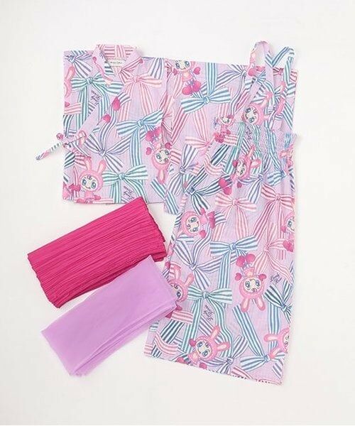 NARUMIYA CHARACTERS / ナルミヤキャラクターズ 着物・浴衣・小物類 | 【接触冷感】ベリエちゃん柄2WAY浴衣 | 詳細3