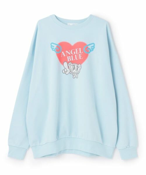 NARUMIYA CHARACTERS / ナルミヤキャラクターズ スウェット | ナカムラくん　ウィッシュコアハートトレーナー（ブルー）