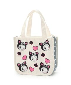 NARUMIYA CHARACTERS / ナルミヤキャラクターズ ハンドバッグ | キャラ総柄ランチバッグ【ベリエちゃん】【デビリーちゃん】【ナカムラくん】