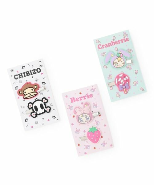 NARUMIYA CHARACTERS / ナルミヤキャラクターズ ヘアピン | 前髪クリップ【ベリエちゃん】【クランベリエちゃん】【ちびゾー】 | 詳細2