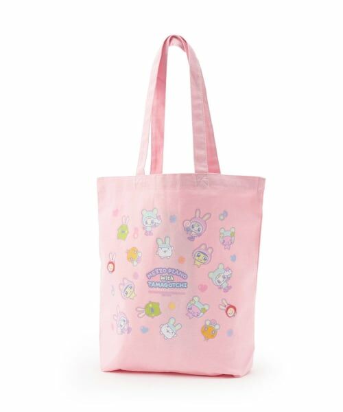 NARUMIYA CHARACTERS / ナルミヤキャラクターズ トートバッグ | MEZZO PIANO×TAMAGOTCHIトートバッグ（ピンク）
