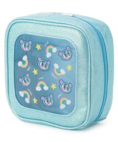 NARUMIYA CHARACTERS / ナルミヤキャラクターズ ポーチ | スクエアきらきらポーチ【ベリエちゃん】【ブルーベリエちゃん】【デビリーちゃん】【ナカムラくん】