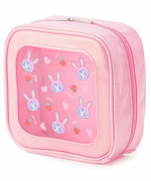 NARUMIYA CHARACTERS / ナルミヤキャラクターズ ポーチ | スクエアきらきらポーチ【ベリエちゃん】【ブルーベリエちゃん】【デビリーちゃん】【ナカムラくん】（ベリエちゃん）