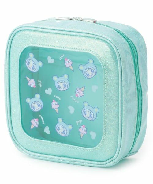 NARUMIYA CHARACTERS / ナルミヤキャラクターズ ポーチ | スクエアきらきらポーチ【ベリエちゃん】【ブルーベリエちゃん】【デビリーちゃん】【ナカムラくん】（ブルーベリエちゃん）