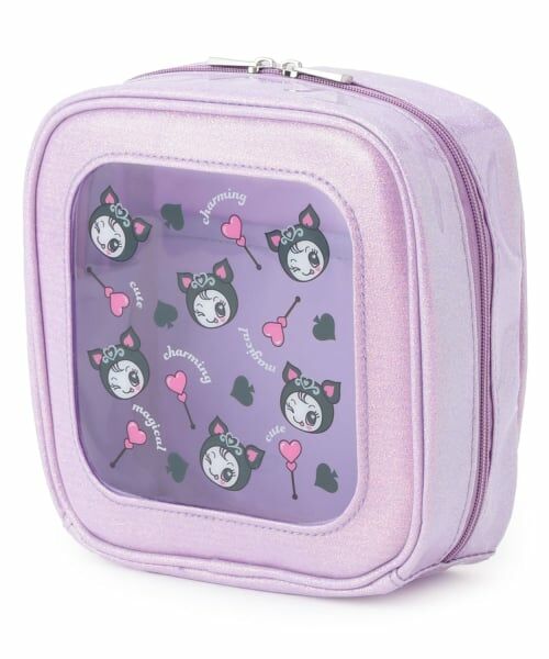 NARUMIYA CHARACTERS / ナルミヤキャラクターズ ポーチ | スクエアきらきらポーチ【ベリエちゃん】【ブルーベリエちゃん】【デビリーちゃん】【ナカムラくん】（デビリーちゃん）