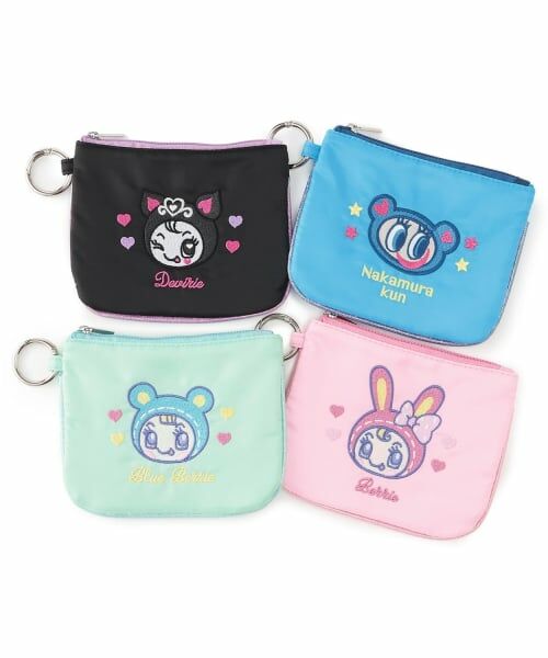 NARUMIYA CHARACTERS / ナルミヤキャラクターズ ポーチ | フラット刺しゅうポーチ【ベリエちゃん】【ナカムラくん】【ブルーベリエちゃん】【デビリーちゃん】 | 詳細6
